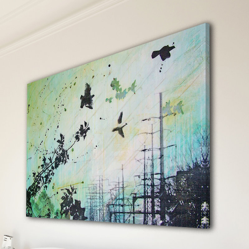 Auspex by Tracy Silva Barbosa - Wrapped Canvas Painting, 31 cm H x 46 cm W x 4 cm D