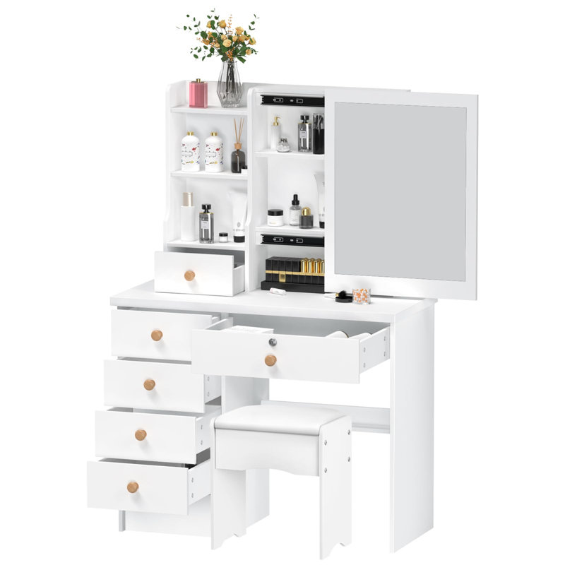 Calim Dressing Table with Mirror