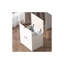Coiffeuse 3-en-1 avec miroir rabattable et tabouret de rangement-1148249903