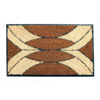 Ohanesian Non-Slip Geometric Doormat