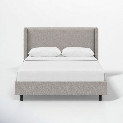 Hanson Upholstered Wingback Bed