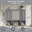 Armoire à pharmacie murale 35 po x 28 po, armoire de salle de bain moderne avec miroir, armoire à miroir avec tablettes ouvertes 