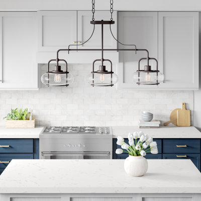 Spofford 3-Light Linear Kitchen Island Pendant