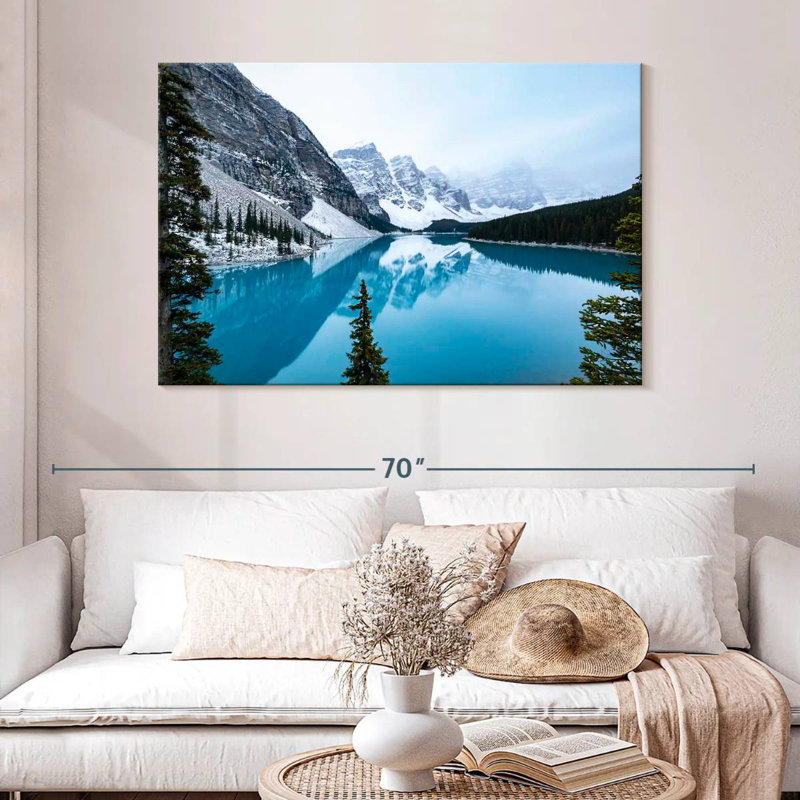 Alvord Moraine blanc hiver, H 32 po x l 48 po