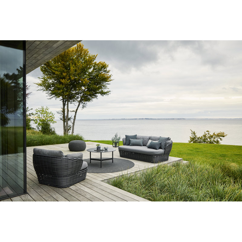 Basket Lounge Chair, Gray, Graphite