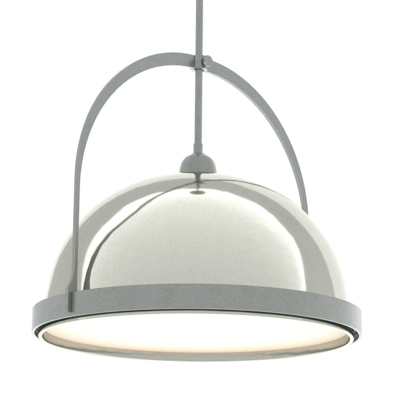 Atlas 1 - Light Single Dome Pendant, Vintage Platinum, Sterling, 22.3" - 67.3"