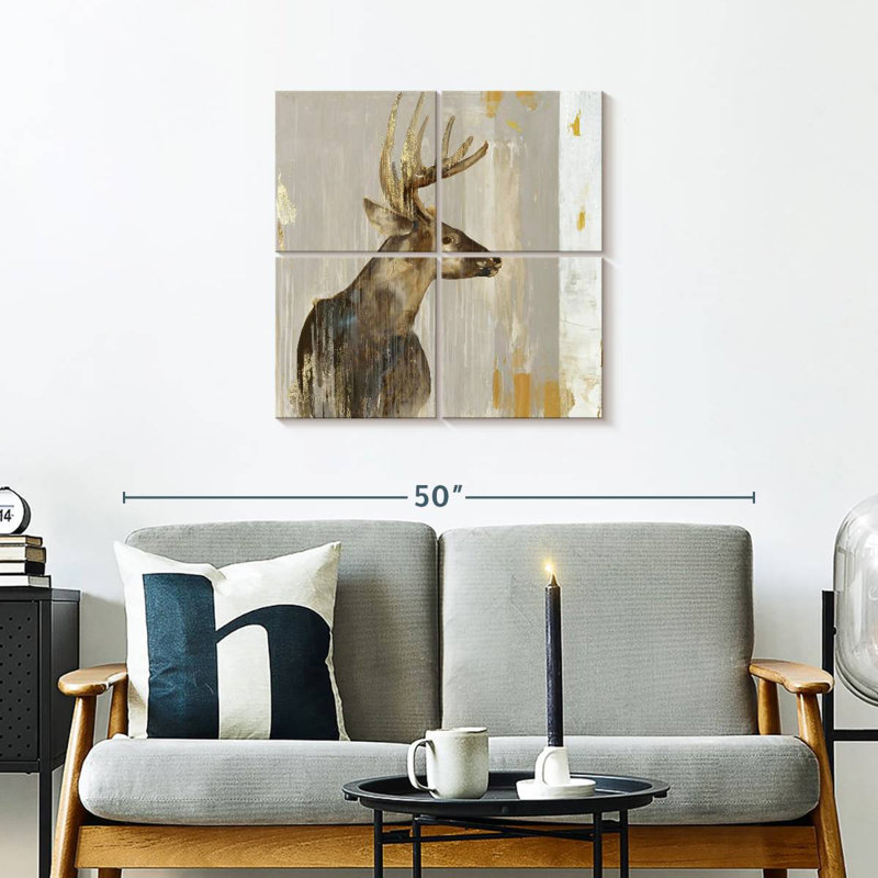 Brampt Stag II, 26" H x 26" W