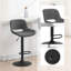 Swivel Upholstered Adjustable Height Bar Stool-1105591319