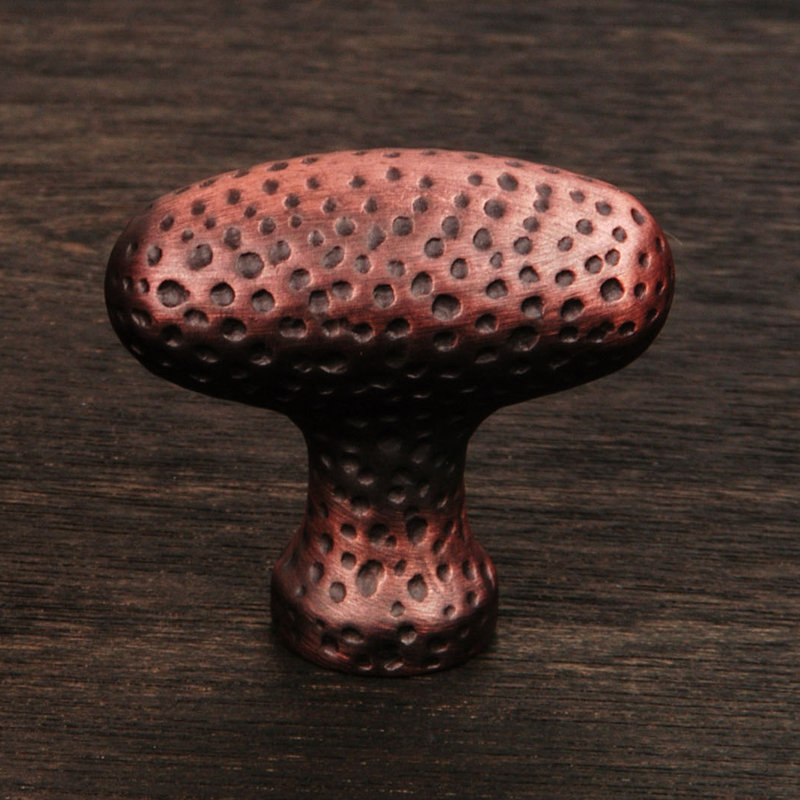 CK Series Oval Knob, Distressed Copper