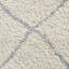 Hallee area rug Machine Woven Rectangle Cream-70522857