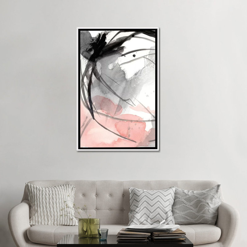 Around The Corner I by Ethan Harper - Painting, White Framed, No Mat, 48" H x 32" W x 1.5" D