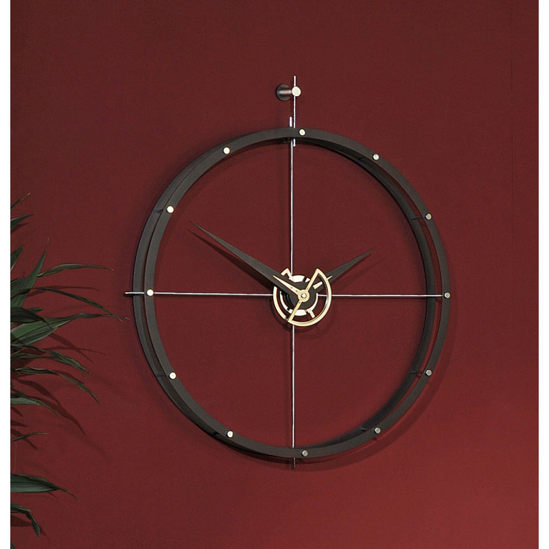 Horloge murale surdimensionnée doble, Calabo / chrome