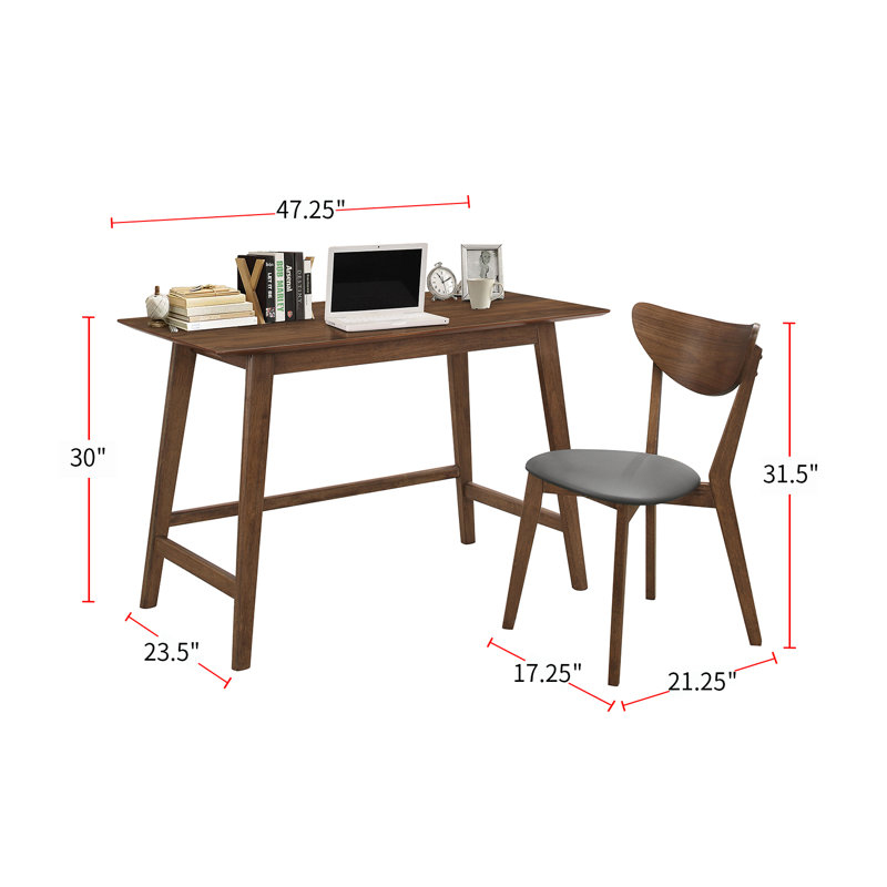 Damonique 2 Piece Writing Desk Office Set