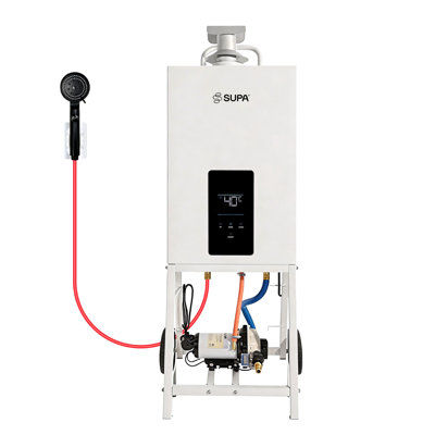 Chauffe-eau au propane portable avec pompe et tuyaux SUPA 105,800 BTU