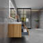 Meuble-lavabo double avec plateau 70,9 po Castanea-1922679962