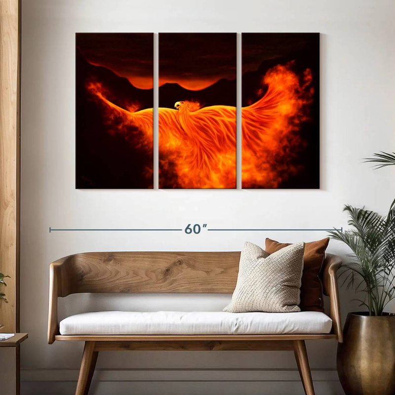 Kelan Phoenix Rising, 32" H x 50" W