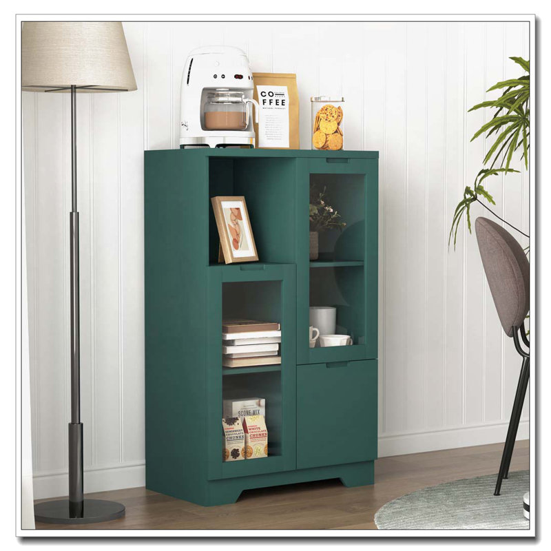 Armoire de rangement arquée, Vert