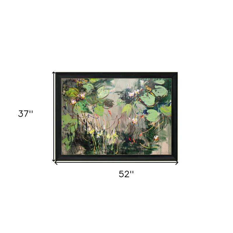 «Water Lilies Summer Pond», impression murale encadrée