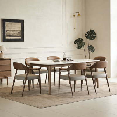 Luxury Rectangle Marble Dining Table Sets