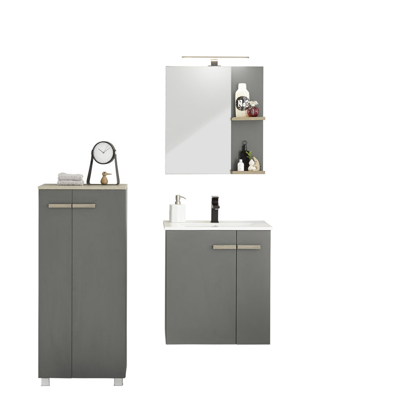 Georgeana Bathroom Furniture Suite, Grey