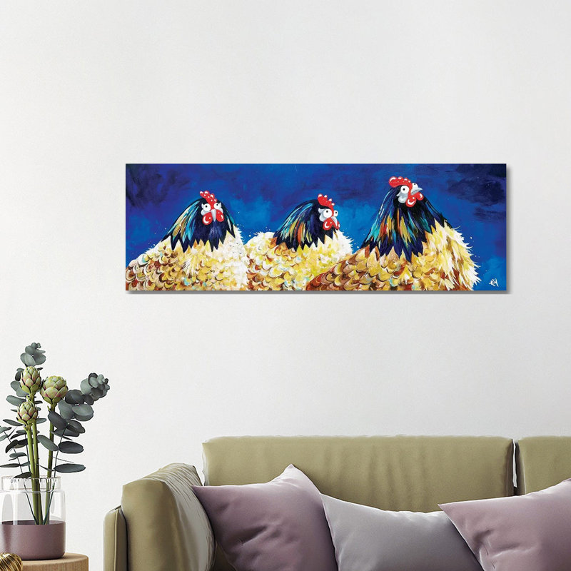 Hen Night by Kim Haskins - Wrapped Canvas Panoramic Print, 121.92 cm H x 40.64 cm W x 1.91 cm D