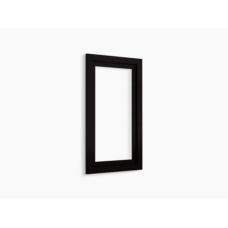 Poplin® Marabou® Medicine Cabinet Surround, 15" Wide, Batiste Black