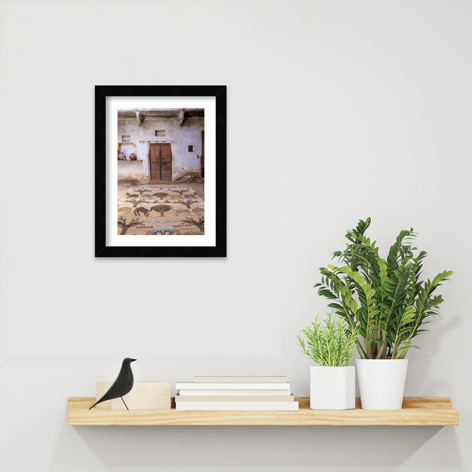 Daisey "Magic Carpet" Print, Black Framed, 13" H x 10" W