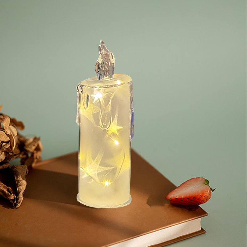 Simulation Of Shedding Tears Candle Lights Expressing Wedding Romance - Decoration Lights Bedside Lamps Small Ornamen