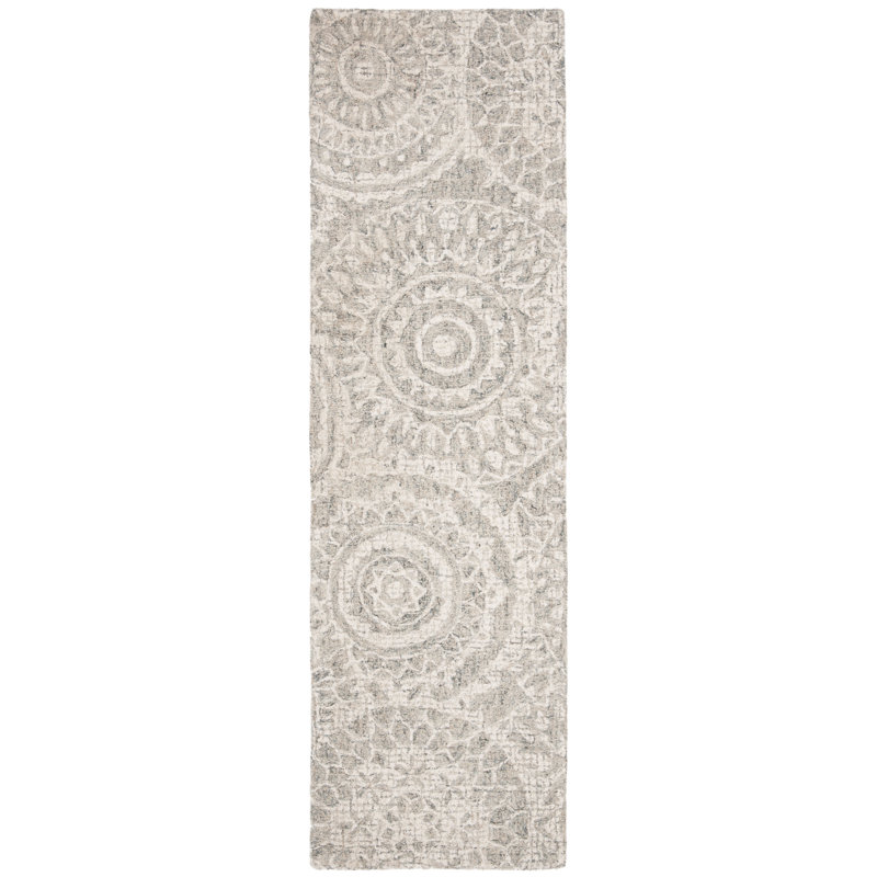 Salerna Hand Tufted Wool Abstract Rug, Runner 2'3" x 8'