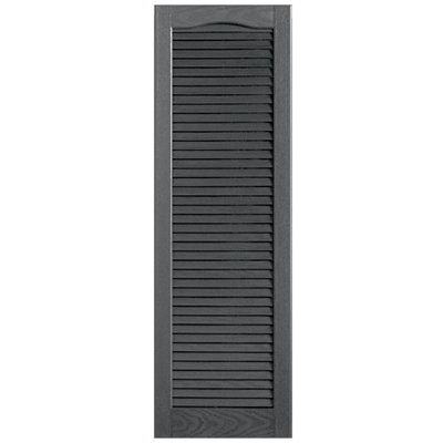 Cathedral Top Full-style Open Louvre Shutters Pair