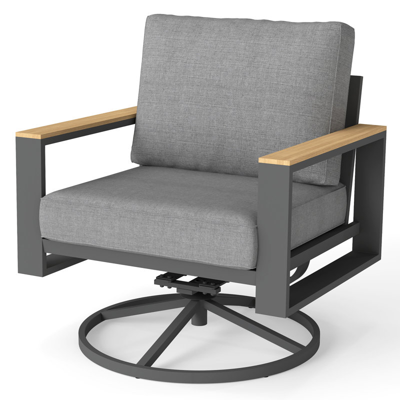 Patio Swivel Chairs With 360-Degree Rotating