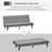 70.75'' Upholstered Convertible Sofa