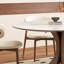 Table de salle à manger en bois massif crème-343880842