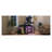 Modular Cat Litter Box Enclosure with Integrated Cat Tree, LED Light, Sisal Scratching Board, and Side Storage Cabinet - Black MDF Furniture
