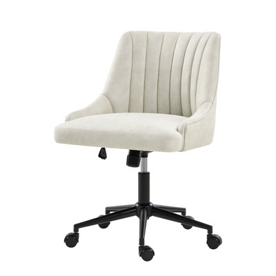 23" W Swivel Tufted Upholstered Office Chair