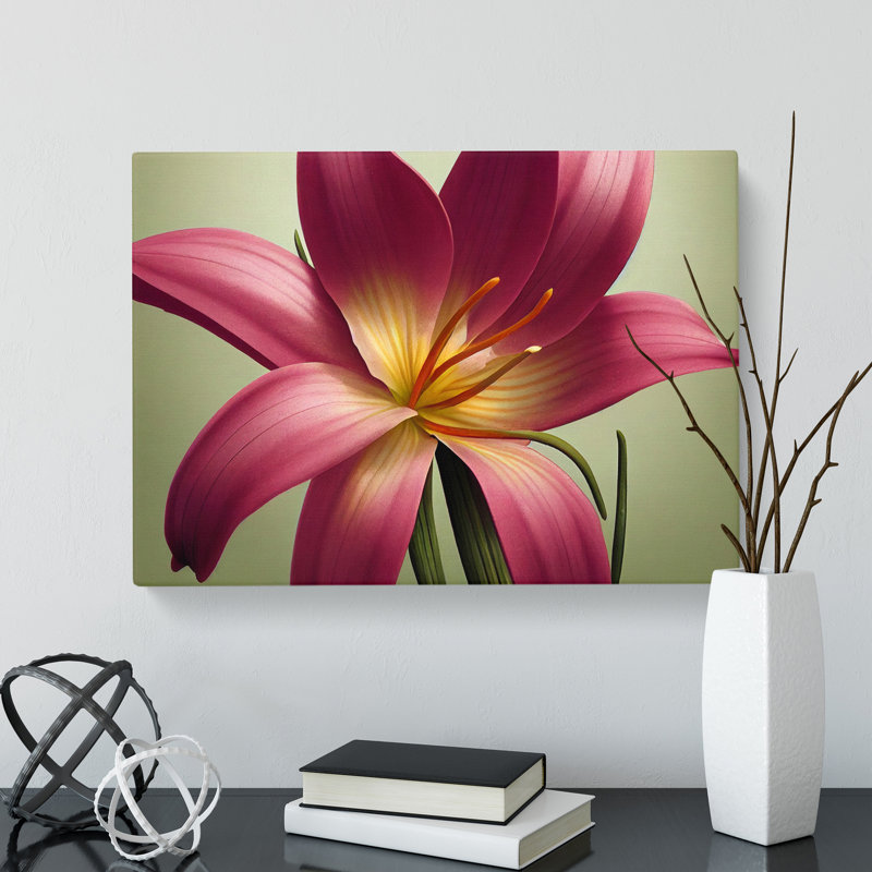 Inspiring Lily Flower - Wrapped Canvas, 40cm H x 60cm W x 3cm D