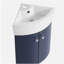 Combinaison compacte de meuble-lavabo et d'évier mural compact, convenant aux petits espaces, évier en céramique