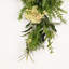 Ornement floral en forme de larme 24 po avec retentissement floral et feuilles en forme d'hortensia pour porte d'entrée 24 po