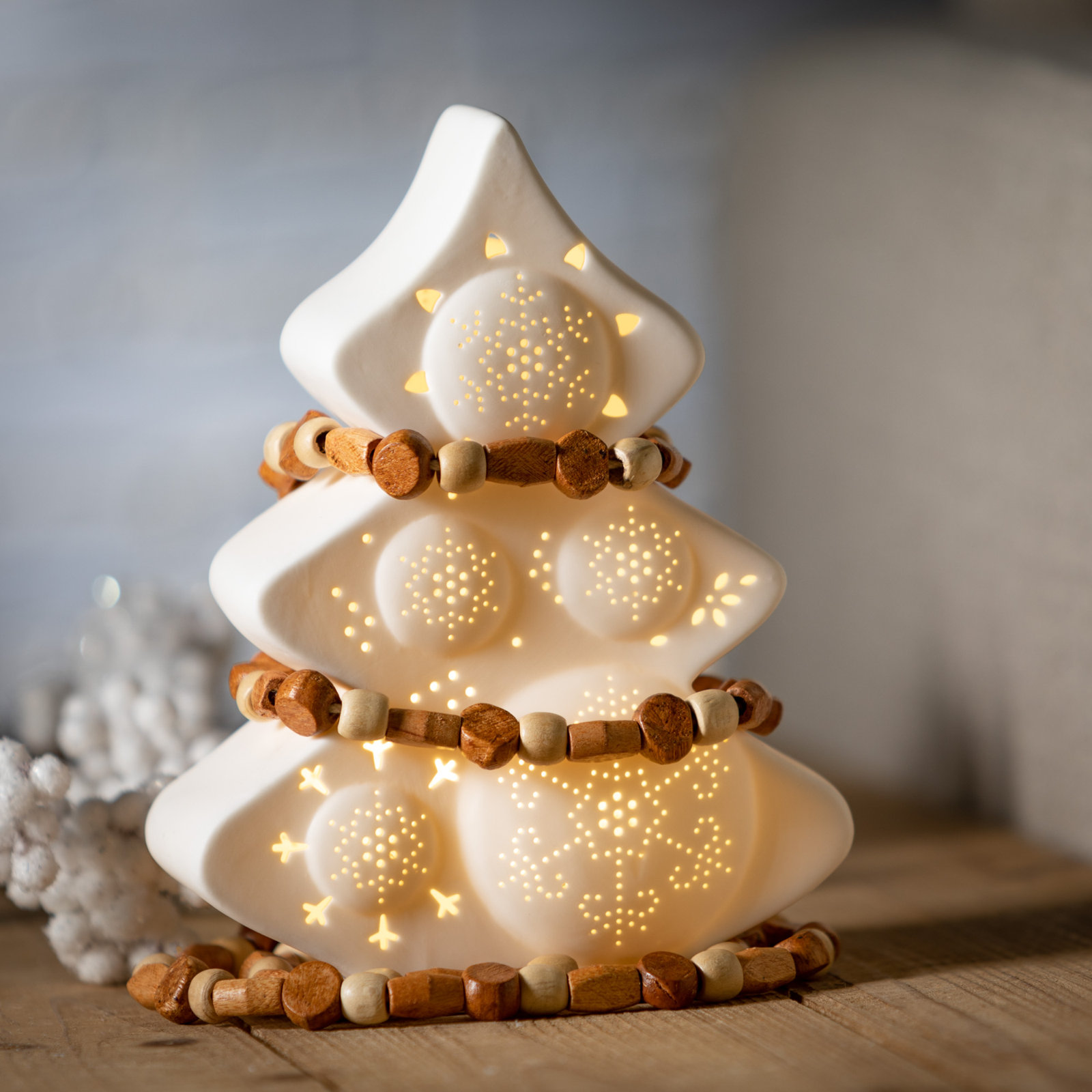 72" Brown Bead Novelty Garland