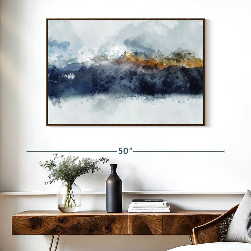 Bolan Mountain Range, Floating Frame Walnut, 40" X 27"