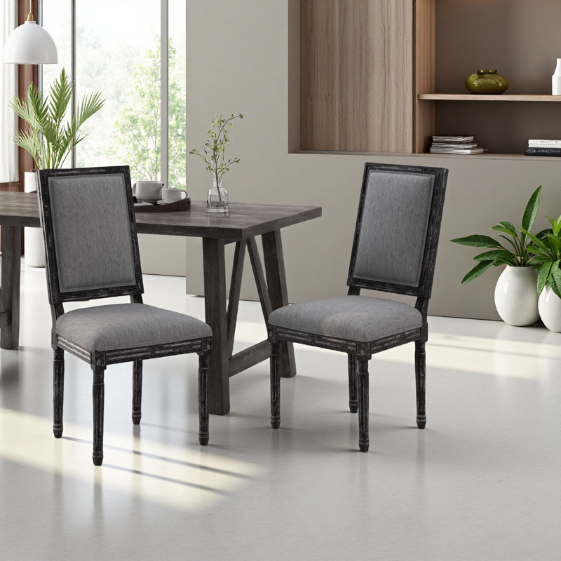 DINING CHAIR, Dark Gray, Gray