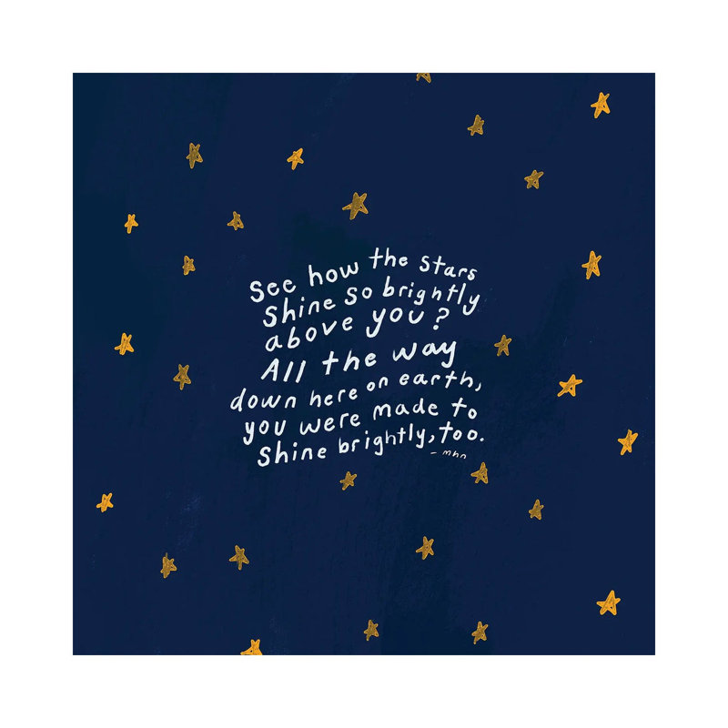 Shine Brightly by Morgan Harper Nichols - Wrapped Canvas Print, 93.98 cm H x 93.98 cm W x 3.175 cm D