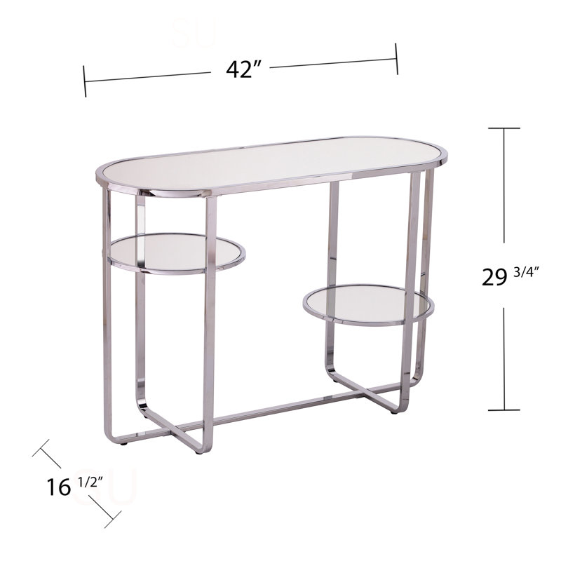 Console à miroir Maxina avec rangement