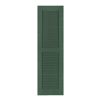 Custom Louvered Shutter with Straight Top