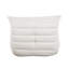 Chaise d'appoint Revena, microfibre plissée, courbée-114018765