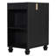 Meuble-lavabo 24 po avec lavabo, armoire de salle de bain avec tablette de porte, rangement latéral ouvert, structure en bois massif, porte à fermeture douce-115672100