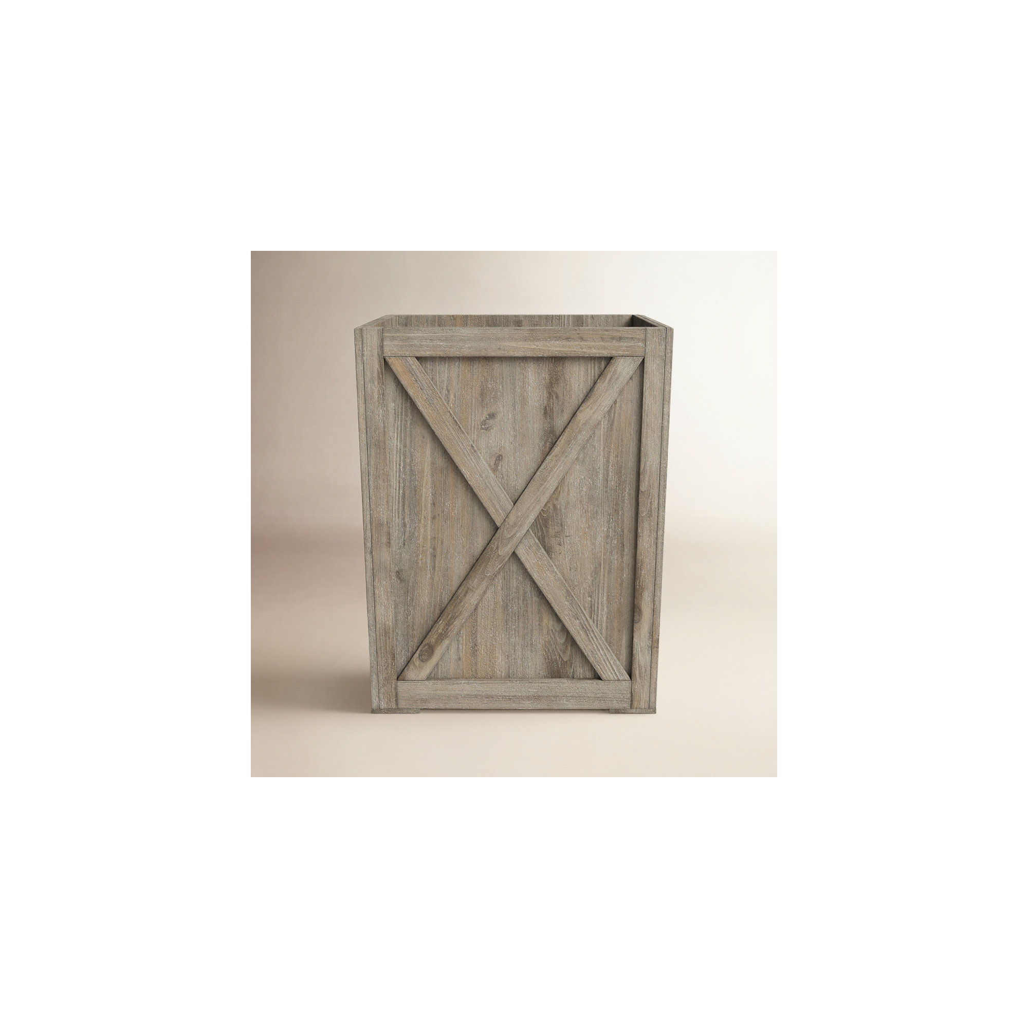 Siena Wood Planter Box, 11" H x 9" W x 9" D