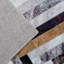 Machine Washable Modern Geometric Stripe Design Rug Brown/Ivory Multi-1943333627