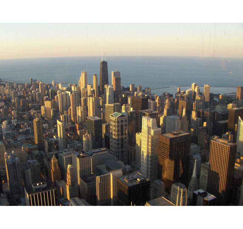 Chicago Rooftops, 36'' H x 48'' W