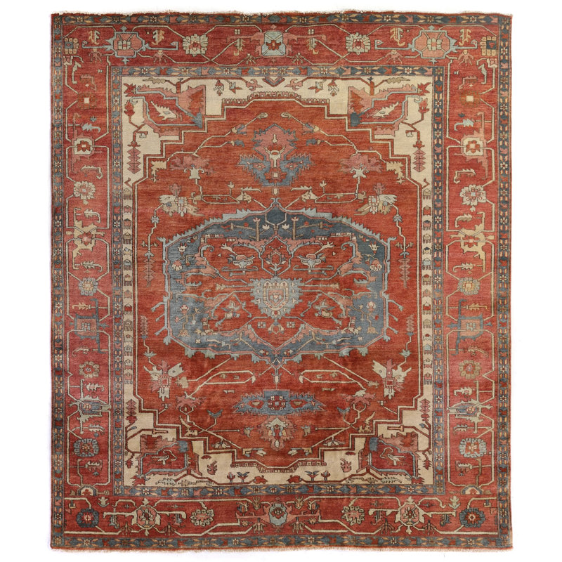 Antique Weave Serapi Wool Oriental Area Rug, Rectangle 12' x 15'